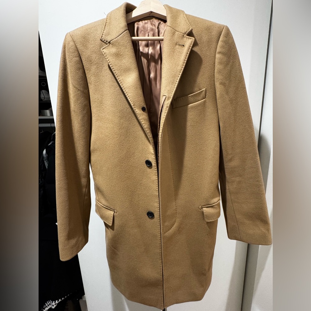 Beige virgin wool coat
